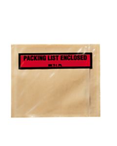 3M Top View Packing List Enclosed Envelopes, Orange, Case Of 1,000 Envelopes