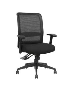 Lorell Ergonomic Mesh High-Back Multifunction Chair, Black