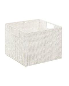 Honey-Can-Do Paper Rope Storage Crate, Medium Size, White