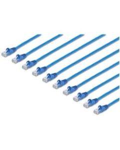 StarTech.com 5 ft. CAT6 Cable - 10 Pack - BlueCAT6 Patch Cable - Snagless RJ45 Connectors - Category 6 Cable - 24 AWG (N6PATCH5BL10PK) - CAT6 cable pack meets all Category 6 patch cable specifications