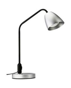 Lorell 7-watt LED Desk Lamp - 20.9in Height - 6.9in Width - 7 W LED Bulb - Desk Mountable - Silver - for Home, Office, School