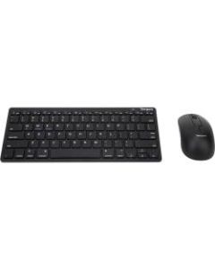 Targus Bluetooth Mouse and Keyboard Combo - Wireless Bluetooth - Black Wireless Bluetooth - Optical - 1600 dpi - 3 Button - Scroll Wheel - QWERTY - Black - AA, AAA - Compatible with Smartphone, Notebook (Mac, PC, Windows) Pack