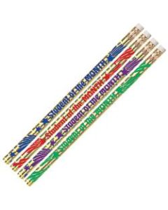 Musgrave Pencil Co. Motivational Pencils, 2.11 mm, #2 Lead, Student Of The Month, Multicolor, Pack Of 144