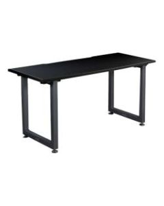 Vari Table Desk, 60in x 24in, Black/Slate