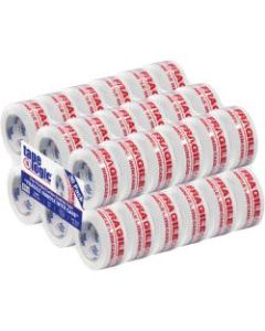 Tape Logic Pre-Printed Carton Sealing Tape, "Fragile Handle With Care", 2in x 110 Yd., Red/White, Case Of 36