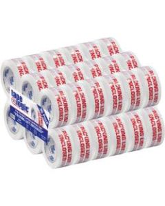 Tape Logic Pre-Printed Carton Sealing Tape, "Packing List Enclosed", 2in x 110 Yd., Red/White, Case Of 36