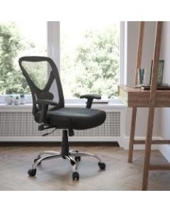 Flash Furniture HERCULES Mesh Mid-Back Task Chair, Black