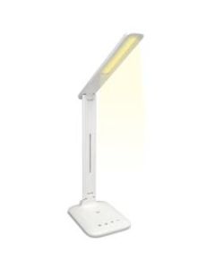 iLive LED Desk Lamp With Wireless Charging, 13inH, White