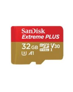 SanDisk Extreme PLUS microSDHC Memory Card, 32GB