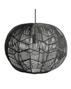 Kenroy Snaggle 1-Light Rattan Pendant Lamp, Black