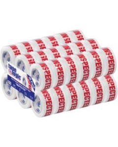 Tape Logic Pre-Printed Carton Sealing Tape, "Inspected", 2in x 110 Yd., Red/White, Case Of 36