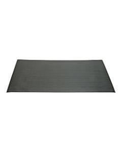 SKILCRAFT Vinyl Ribbed Anti-Fatigue Mat, 36in x 60in, Black (AbilityOne 7220-01-616-3624)