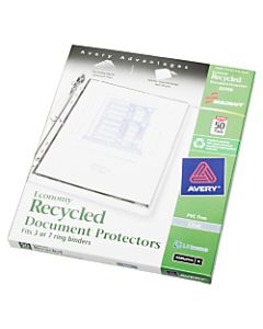 SKILCRAFT Document Protector, 8-1/2in x 11in, Clear, Box of 50