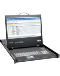 Tripp Lite Rack Console KVM w/ 19in LCD, DVI or VGA Adapter 1U - 1 Computer(s) - 19in LCD - 1366 x 768 - 1 x USB - 1 x DVI"