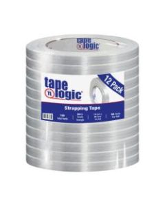 Tape Logic 1500 Strapping Tape, 1/2in x 60 Yd., Clear, Case Of 12