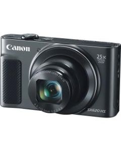 Canon PowerShot SX620 HS 20.2 Megapixel Compact Camera - Black - 1/2.3in Sensor - Autofocus - 3inLCD - 25x Optical Zoom - 4x Digital Zoom - Optical (IS) - 5184 x 3888 Image - 1920 x 1080 Video - HD Movie Mode - Wireless LAN