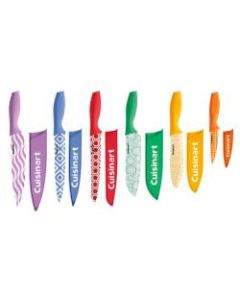 Cuisinart Printed 12-Piece Knife Set With Blade Guards, Assorted Colors