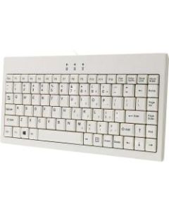 Adesso AKB-110W EasyTouch  USB/PS/2 Mini Keyboard, White