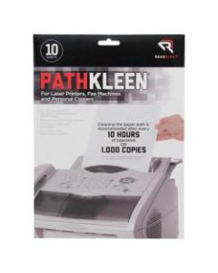 Advantus Pathkleen Laser Printer Cleaning Sheets, Pack Of 10