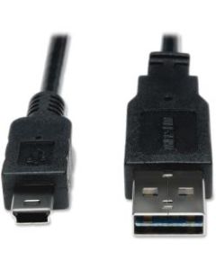 Tripp Lite 6ft USB 2.0 High Speed Cable Reversible A to 5Pin Mini B M/M - (Reversible A M to 5Pin Mini-B M, 6-ft."