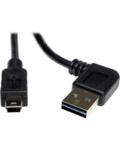 Tripp Lite 6ft USB 2.0 High Speed Cable Reversible Right/Left Angle A to 5Pin Mini B M/M - (Reversible Right / Left Angle A to 5Pin Mini-B M/M) 6-ft.
