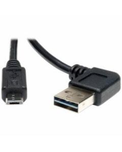 Tripp Lite 3ft USB 2.0 High Speed Cable Reversible Right/Left Angle A to Micro B M/M - (Reversible Right / Left Angle A to Micro-B M/M) 3-ft.