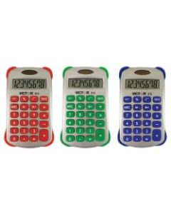 Victor Colorful 8-Digit Handheld Calculators, Pack Of 5