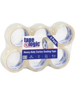 Tape Logic #350 Industrial Acrylic Tape, 3in Core, 2in x 55 Yd., Clear, Case Of 6