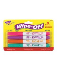 Trend Enterprises Wipe-Off 4-Color Marker Packs, Bright Colors, Pack Of 6