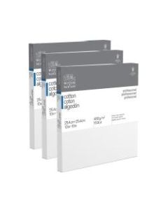 Winsor & Newton Professional Cotton-Stretched Traditional Canvases, 10in x 10in, White, Pack Of 3