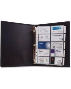 Anglers 3-Ring Business Card Binder - 1000 Capacity - 8.50in Width x 11in Length - 3-ring Binding - 5 x Tab(s) - Refillable
