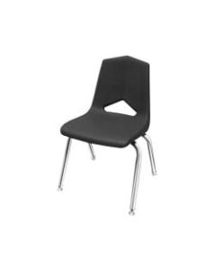 Marco Group MG1100 Series Stacking Chairs, 16-Inch, Black/Chrome, Pack Of 6