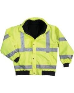 Ergodyne GloWear 8380 Bomber Jacket, Large, Lime, Case Of 12