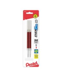 EnerGel Pen Refills, Medium Point, 0.7 mm, Red Ink, Pack Of 2
