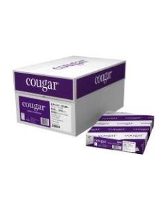 Cougar Digital Printing Paper, Letter Size (8 1/2in x 11in), 98 (U.S.) Brightness, 100 Lb Text (148 gsm), FSC Certified, 250 Sheets Per Ream, Case Of 10 Reams