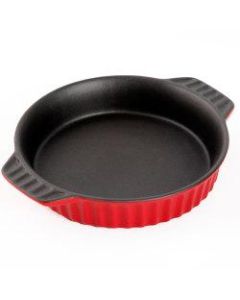 Crock-Pot Denhoff Non-Stick Ribbed Casserole Dish, 8-1/4in, Red