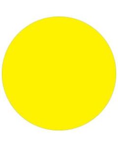 Tape Logic Removable Inventory Labels, DL1389FY, Round, 1in, Fluorescent Yellow, Roll Of 500
