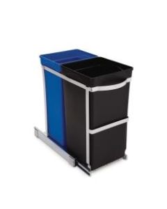 simplehuman Pull-Out Trash Can Recycler, 9.3 Gallons
