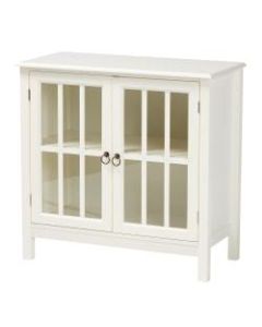 Baxton Studio Classic Traditional Kitchen Storage Cabinet, 30-1/2inH x 31-1/2inW x 15inD, White