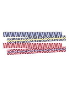 Barker Creek Double-Sided Border Strips, 3in x 35in, Chevron Nautical, Set Of 24