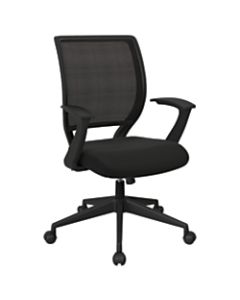 Office Star Work Smart Mesh Task Chair, Midnight Black/Ebony/Black