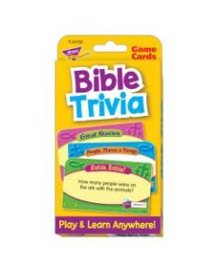 TREND Bible Trivia Challenge Cards, 3 1/8in x 5 1/4in, Grades K-3, Pack Of 56