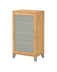 Bush Furniture Somerset 24inW Media Accent Cabinet, Maple Cross, Standard Delivery