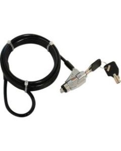 Mobile Edge Key Cable Laptop Lock - Portable - Black - Steel, Galvanized Steel, Hardened Steel - 6 ft - For Notebook