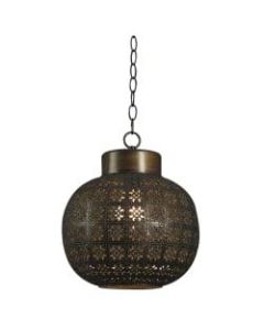 Kenroy Seville 1-Light Mini Hanging Pendant, Aged Bronze