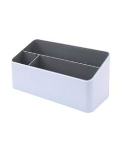Fusion Desk Valet, 6inH x 12 1/4inW x 5 1/2inD, Gray/White