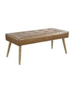 Ave Six Amity Bench, Sizzle Copper/Light Brown