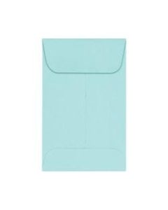 LUX Coin Envelopes, #1, Gummed Seal, Seafoam, Pack Of 1,000