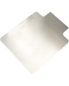 Lorell Medium Pile Studded Chair Mat, 46in x 60in, Wide Lip
