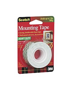 Scotch Foam Mounting Tape, 1in x 50in, White